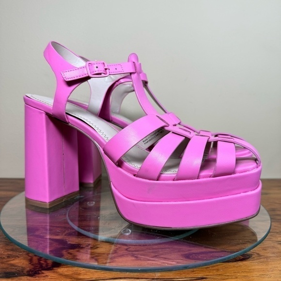 NEW BP. Amaya Fisherman Platform Sandal - Pink Punch - size 9.5 - Picture 6 of 15